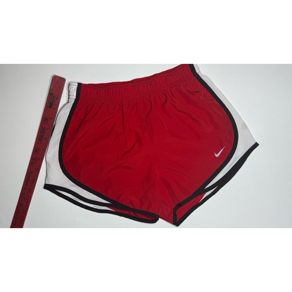 Nike Shorts Womens Small Red Running Workout Casual 3" Dri Fit Tempo